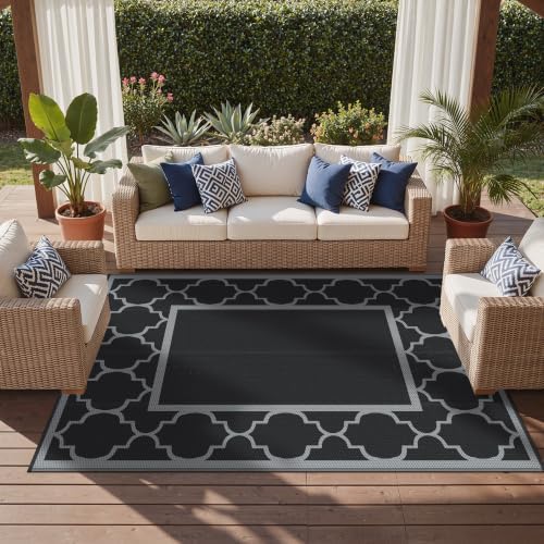 GENIMO Outdoor Rug, Waterproof Plastic Rugs - Image 5