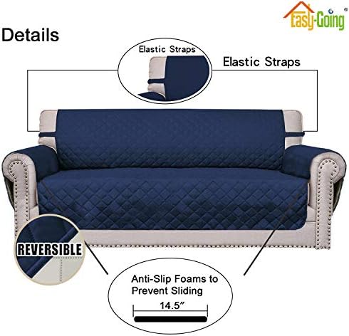 Easy-Going Reversible Couch Cover, 3 Cushion Sofa - Image 3