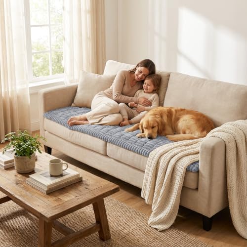 Smiry Couch Cover for Dogs, Non Slip Washable Sofa Protector for Pets - Image 6