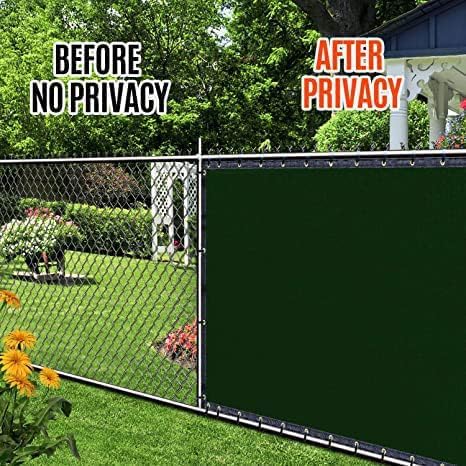 180GSM 6ft x 50ft Fence Privacy Screen Heavy Duty Fence Cover Garden Wall - Image 5
