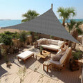 Shade&Beyond 15'X19'X24.2' Sun Shade Sail Dark Grey Triangle by ShadeBeyond