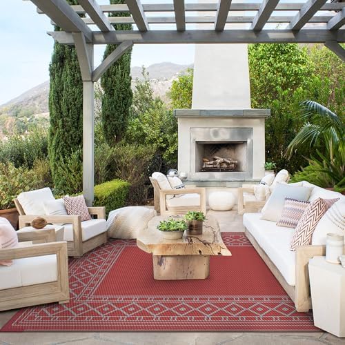 GENIMO Outdoor Rug, Waterproof Plastic Rugs - Image 2