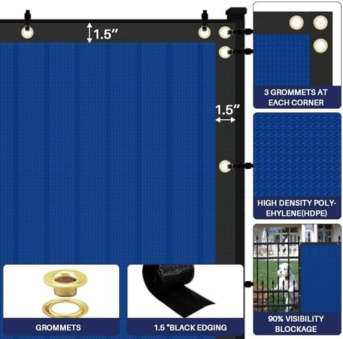Windscreen4less Privacy Fence Screen Heavy Duty Windscreen Fencing Mesh Fabric - Image 4
