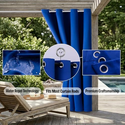 Outdoor Patio Curtain Waterproof Darkening Thermal Insulated Indoor Curtains - Image 5
