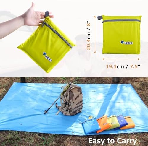 Azarxis Waterproof Camping Tent Tarp Hammock Rain Fly Footprint Ground Cloth - Image 5