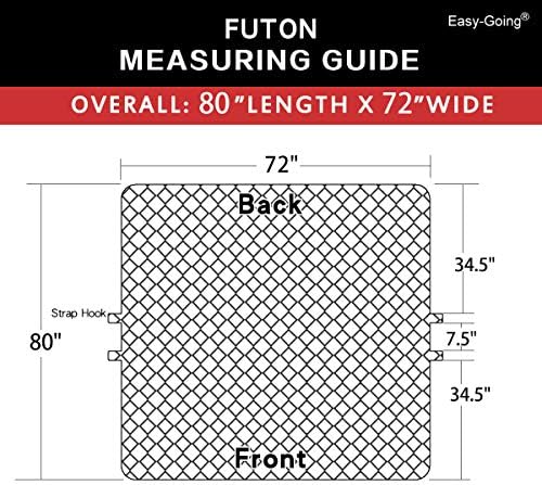 Easy-Going Reversible Couch Cover, Large Futon Sofa - Image 6