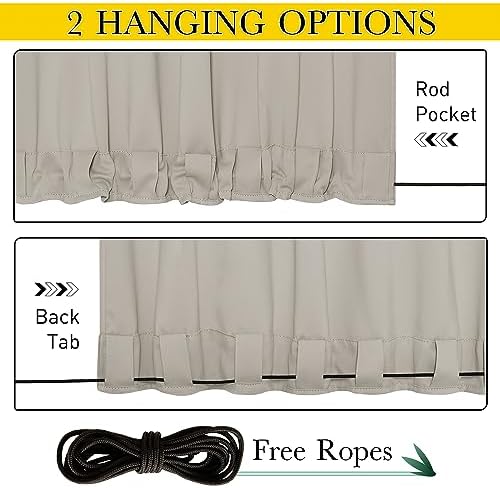 NICETOWN Windproof Outdoor Curtains - Image 2