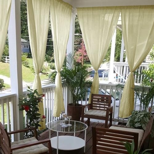 youleyar Sheer Outdoor Curtains - Image 4