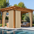 NICETOWN Fade Resistant Outdoor Curtains 2 Panels, Patio Waterproof Drapery by NICETOWN