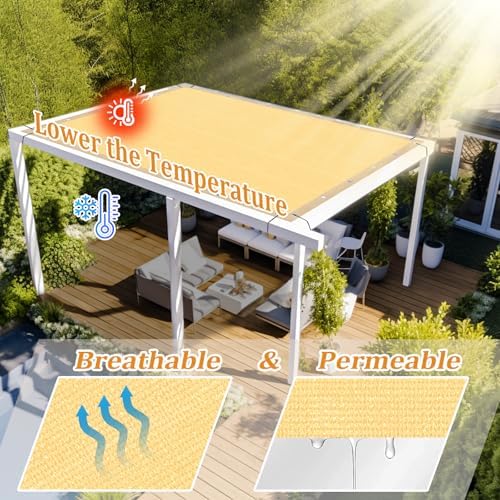 Shade&Beyond Customized Size 15' X 16' Shade Cloth - Image 2