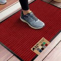 GORILLA GRIP Traffic Guard Indoor Outdoor Heavy Duty Door Mat, 35x23 Red by GorillaGrip