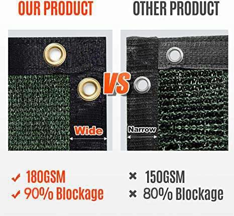 180GSM 6ft x 50ft Fence Privacy Screen Heavy Duty Fence Cover Garden Wall - Image 4