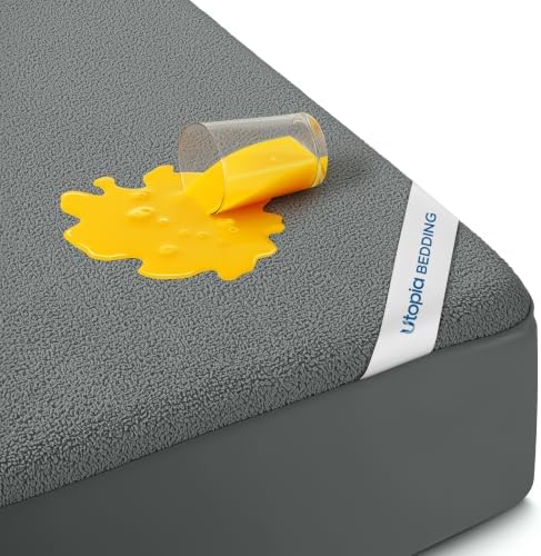 Waterproof Queen Size Mattress Protector fits Upto 17" Deep Pocket by UTOPIABEDDING