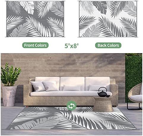 GENIMO Outdoor Rug, Waterproof Plastic Rugs - Image 2