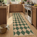 Lahome Checkered Easy Jute Kitchen Runner Rug, 2x8 Outdoor Rugs Washable by Lahome