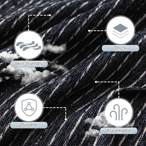 MYSKY HOME Loveseat Cover Navy Couch Cover Sectional Couch Covers - Image 4