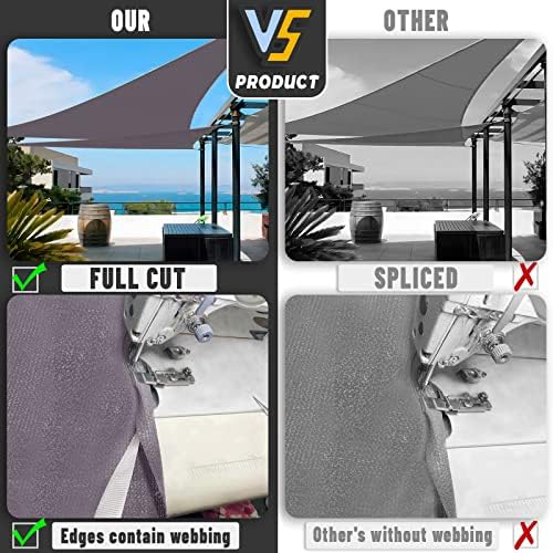 LOVE STORY Custom Size 8' x 10' x 12.8' Sun Shade Sail - Image 7
