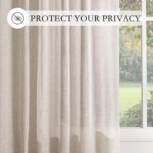 MYSKY HOME Extra Long Linen Curtains - Image 6