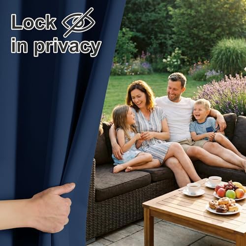 RYB HOME 2 Panels Outdoor Curtains - Image 3