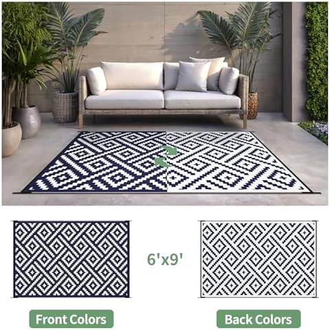 sarben Outdoor Rug, Waterproof Plastic Rugs - Image 2