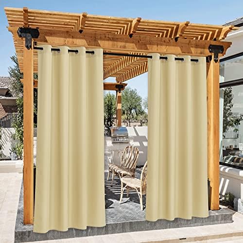 NICETOWN 2 Panels Outdoor Curtains by NICETOWN