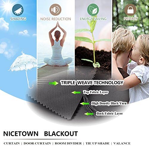 NICETOWN Outdoor Curtain for Patio Waterproof 108" Length, Windproof Thermal - Image 6