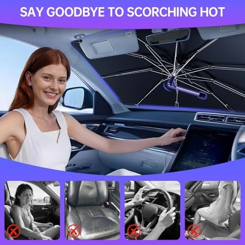 Windshield Sun Shade Umbrella, Car Sunshade - Image 6