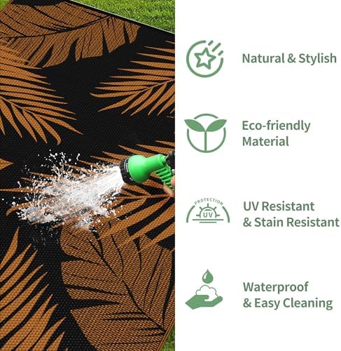 GENIMO Outdoor Rug, Waterproof Plastic - Image 6