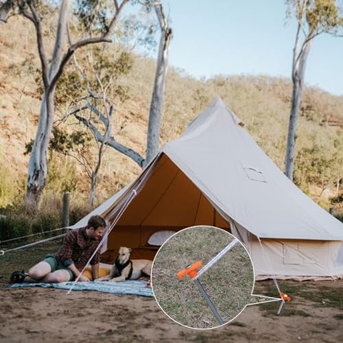 12 Pack Tent Stakes Heavy Duty Camping Stakes, AVOFOREST 7.1inch Non-Rust Metal - Image 5