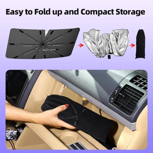 Windshield Sun Shade Umbrella - Image 5