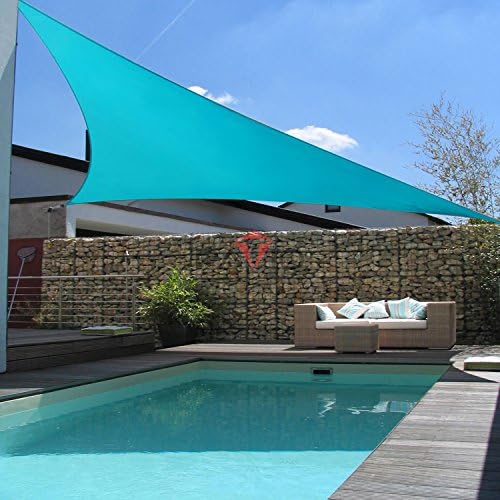 Patio Paradise 26' x 26' x 26' Sun Shade Sail Triangle Canopy Shade Cloth - Image 5