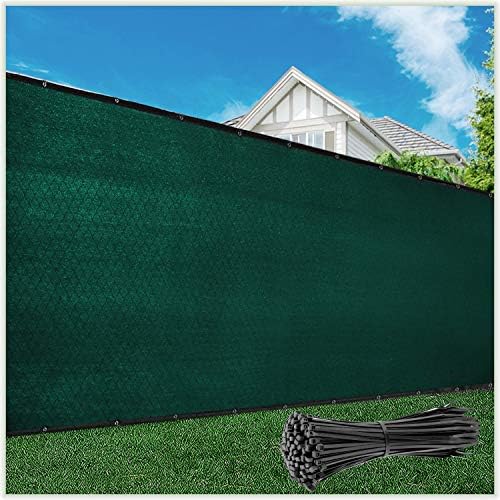 ColourTree Customized Size Fence Screen Privacy Screen Green 5' x 76' by ColourTree