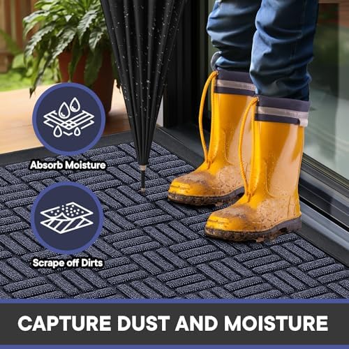Mibao Front Door Mat Outdoor Entrance, 61.5" x 36" Heavy Duty Welcome Mat - Image 3