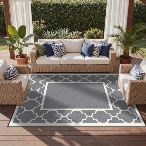 GENIMO Outdoor Rug, Waterproof Plastic Rugs - Image 5