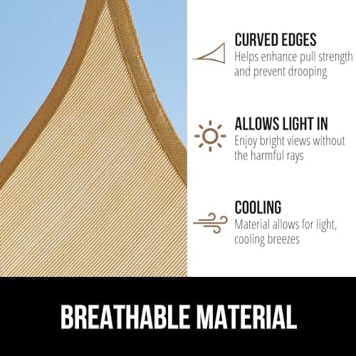 GORILLA GRIP Heavy Duty Sun Shade Sail - Image 5