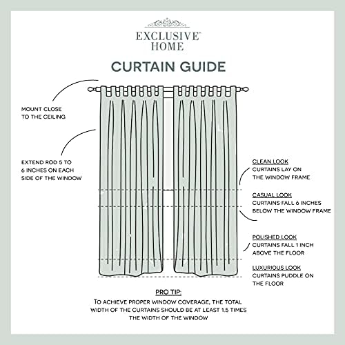 EXCLUSIVE HOME Cabana Solid Indoor/Outdoor Light Filtering Hook-and-Loop Tab - Image 7