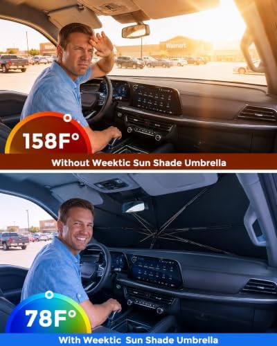 Weektic Windshield Sun Shade Umbrella - Image 2