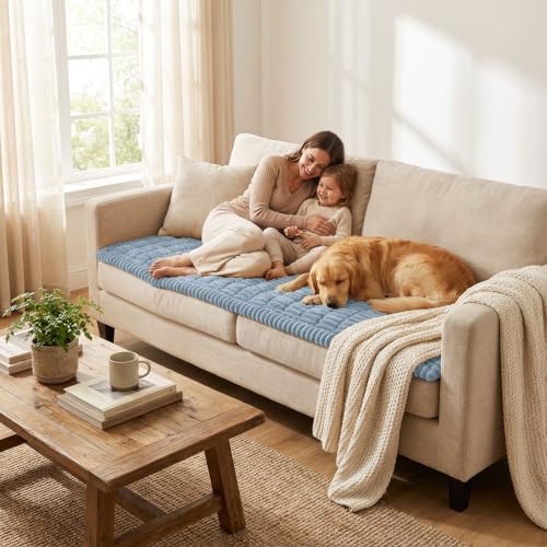 Smiry Couch Cover for Dogs, Non Slip Washable Sofa Protector for Pets - Image 6