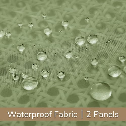 Outdoor Sheer Curtains for Patio Waterproof, 2 Panels Rod Pocket Indoor/Outdoor - Image 5