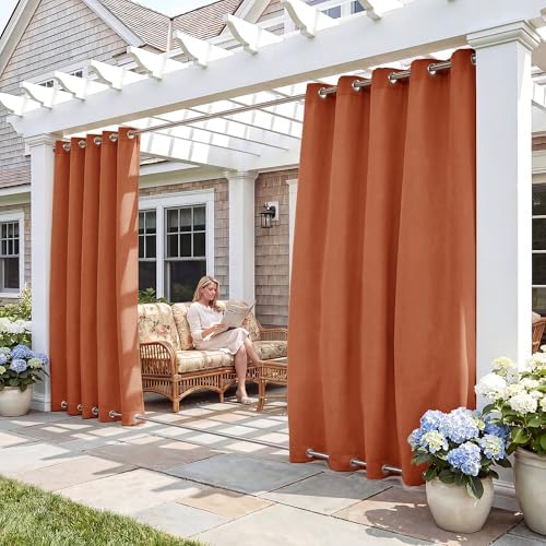 RYB HOME 2 Panels Outdoor Curtains by RYBHOME