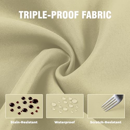 Set of 6 Outdoor Curtains for Patio Waterproof, Breathable Grommet Panels for - Image 6