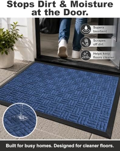 Mibao Front Door Mat Outdoor Entrance, 61.5" x 36" Heavy Duty Welcome Mat - Image 5