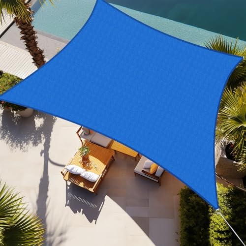 Shade&Beyond 16'X20' Sun Shade Sail Blue Rectangle by ShadeBeyond