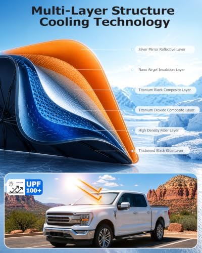 Weektic Truck Windshield Sun Shade - Image 3