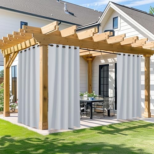 NICETOWN Patio Curtains Outdoor 95 inch Long, Sun Blocking Thermal Insulated by NICETOWN