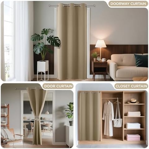 Joydeco Door Curtain Blackout Curtains - Image 4