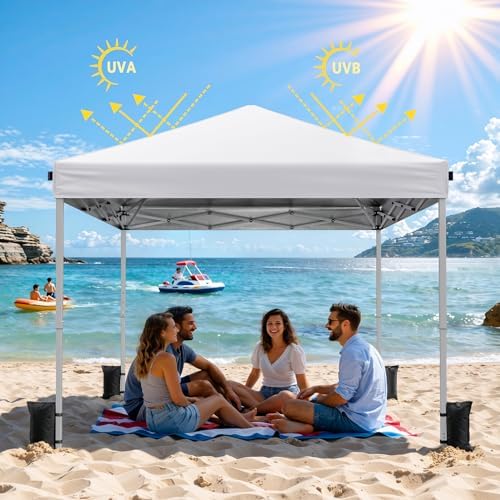 10x10 Pop Up Canopy Tent with One-Push Center Lock - Image 5