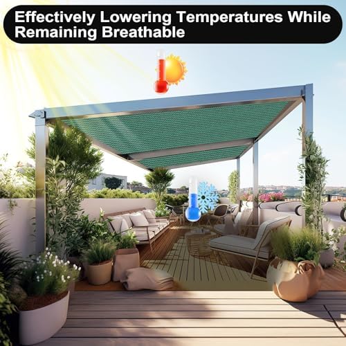 Artpuch 90% Sun Shade Cloth, 8 x 10 FT Pergola Shade Cover Canopy - Image 6