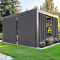 NICETOWN Patio Curtains Outdoor Waterproof Peel/Stick Top & Back Tab Bottom by NICETOWN
