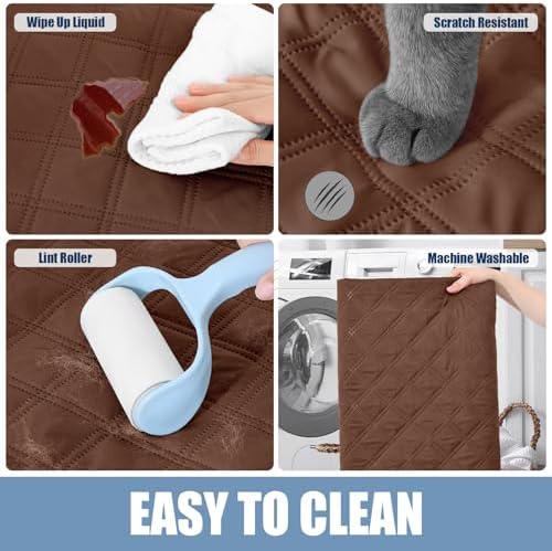 Smiry Waterproof Reversible Pet Couch Covers - Image 5